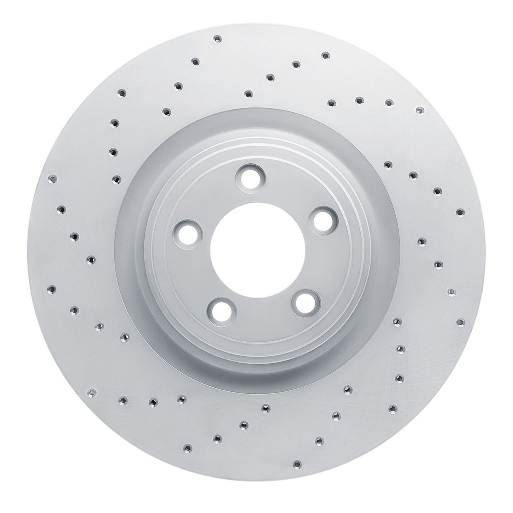 Dynamic Friction 820-20020L - Drilled Coated Carbon Alloy Brake Rotor
