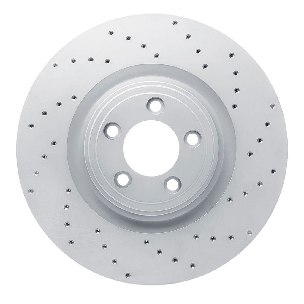 Dynamic Friction 820-20020R - Drilled Coated Carbon Alloy Brake Rotor