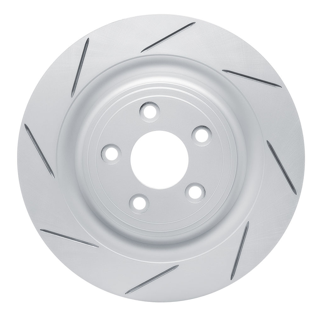 Dynamic Friction 810-20018L - Slotted Coated Carbon Alloy Brake Rotor
