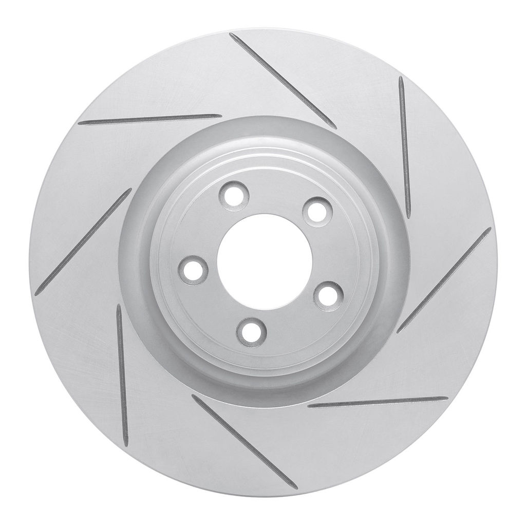 Dynamic Friction 810-20020R - Slotted Coated Carbon Alloy Brake Rotor