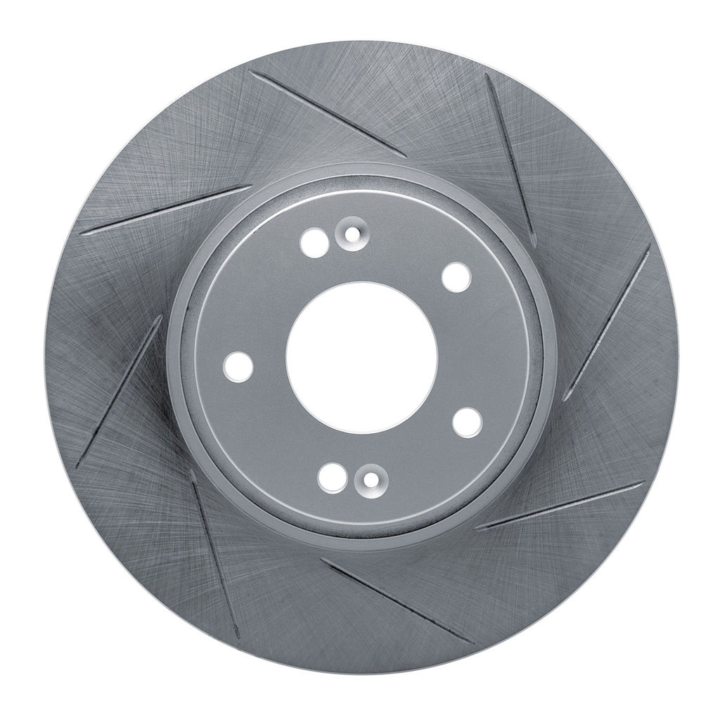 Dynamic Friction 810-21032R - Slotted Coated Carbon Alloy Brake Rotor