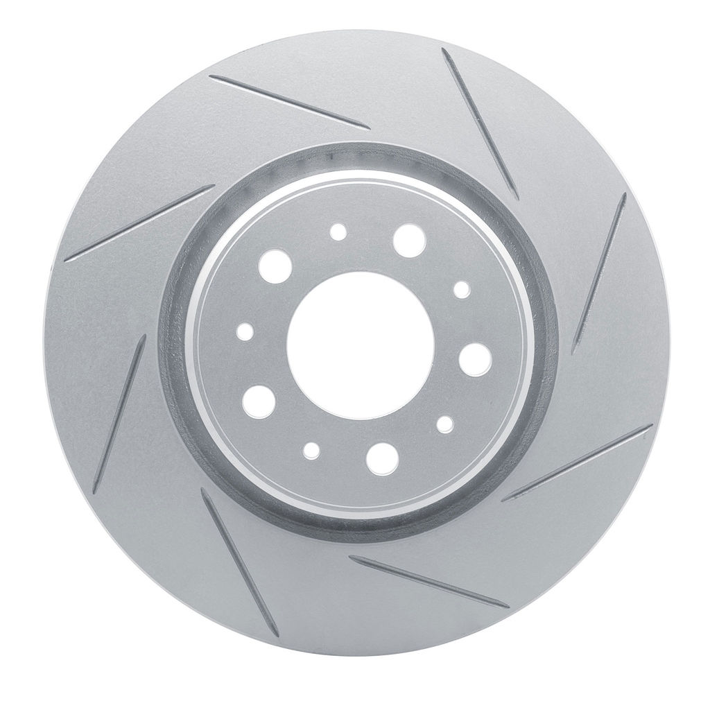 Dynamic Friction 810-27022R - Slotted Coated Carbon Alloy Brake Rotor