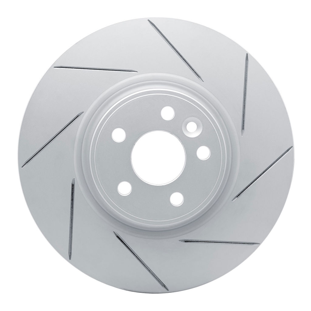 Dynamic Friction 810-27036R - Slotted Coated Carbon Alloy Brake Rotor