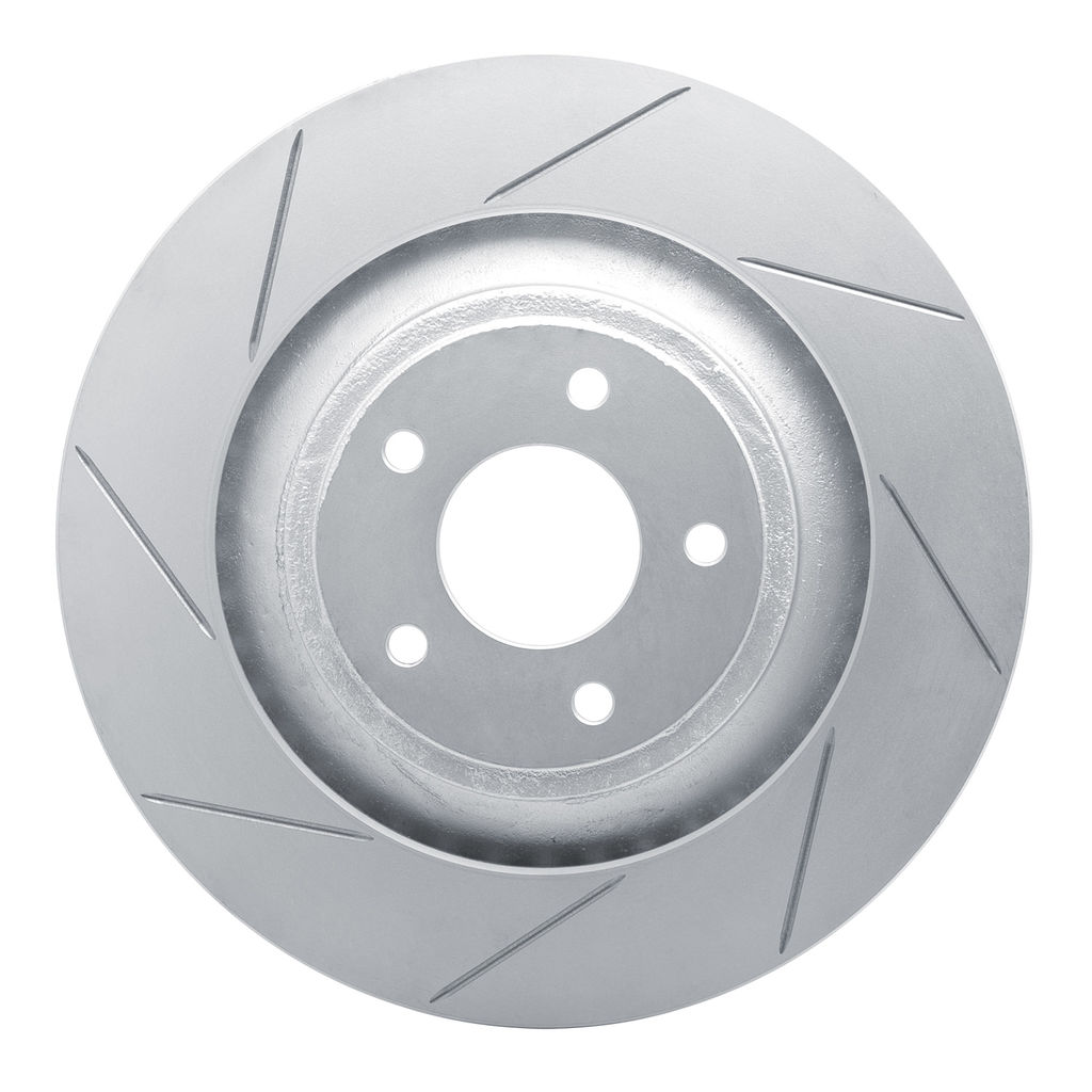 Dynamic Friction 810-40025L - Slotted Coated Carbon Alloy Brake Rotor