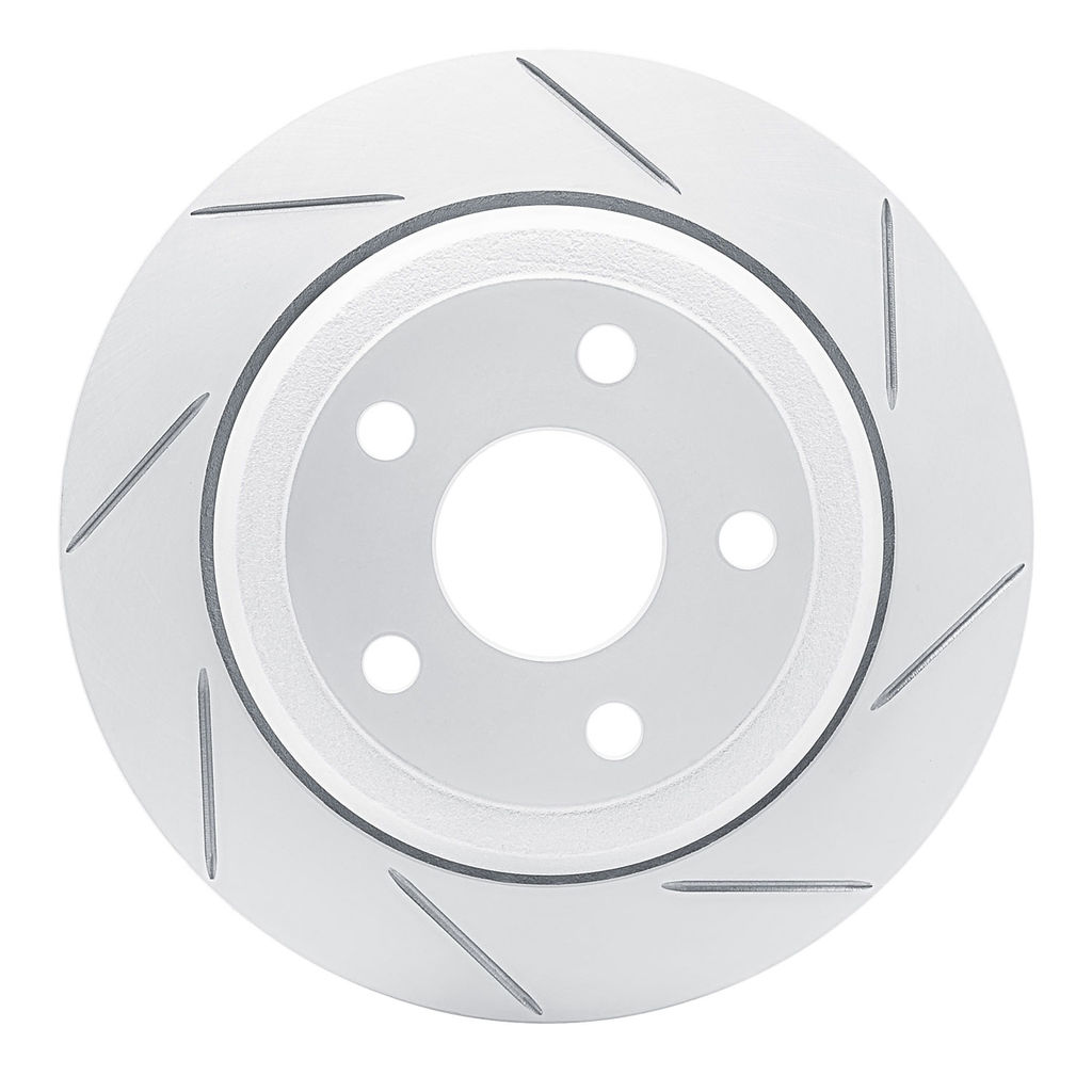 Dynamic Friction 810-42006R - Slotted Coated Carbon Alloy Brake Rotor