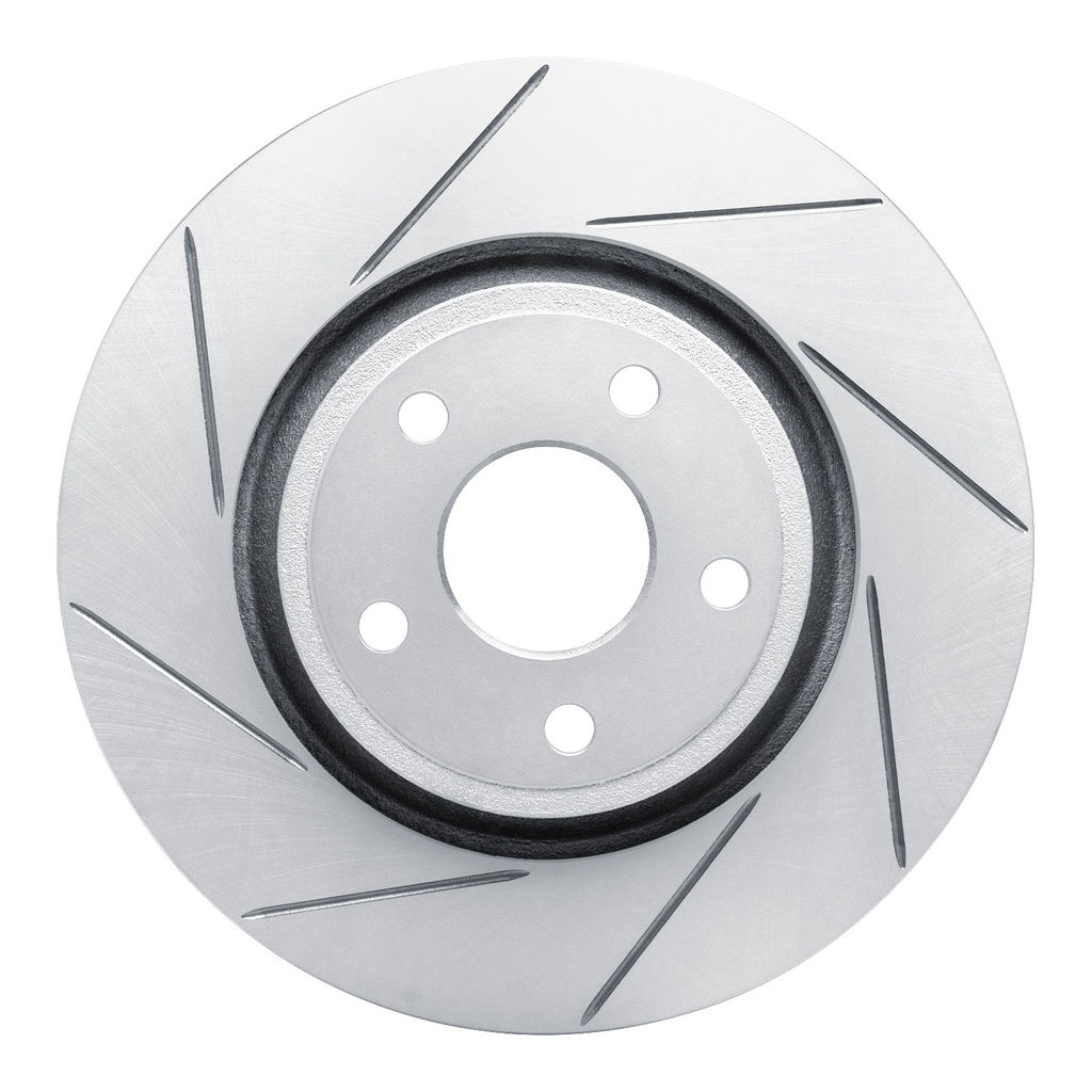 Dynamic Friction 810-42007L - Slotted Coated Carbon Alloy Brake Rotor