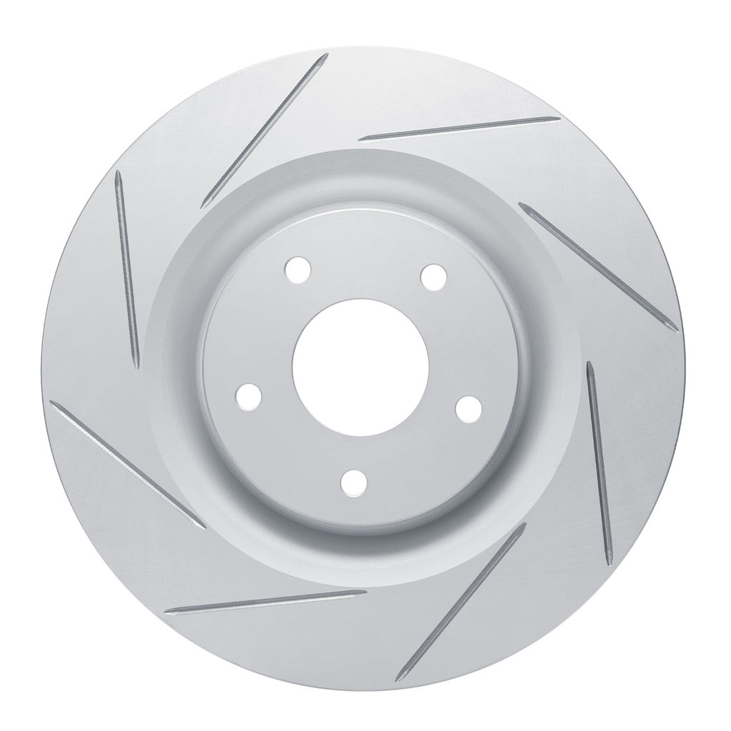 Dynamic Friction 810-46019L - Slotted Coated Carbon Alloy Brake Rotor