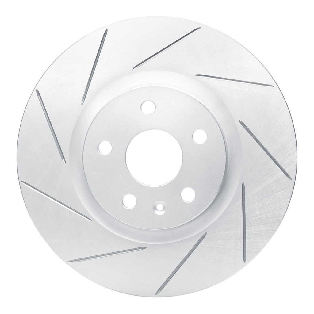 Dynamic Friction 810-46027L - Slotted Coated Carbon Alloy Brake Rotor