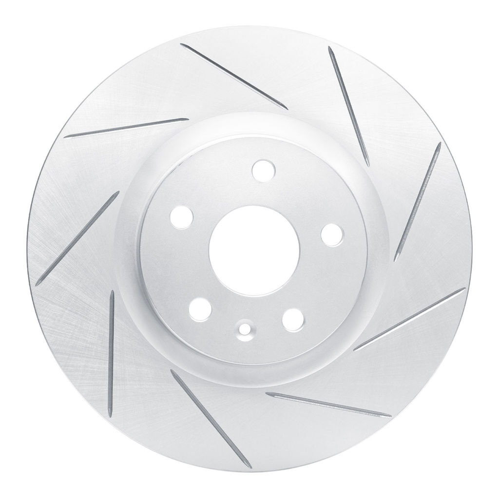 Dynamic Friction 810-46027R - Slotted Coated Carbon Alloy Brake Rotor