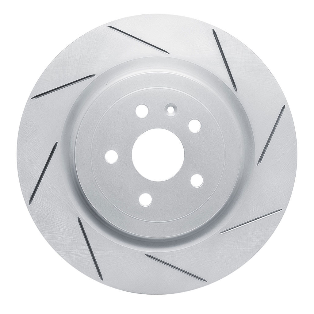 Dynamic Friction 810-47039R - Slotted Coated Carbon Alloy Brake Rotor