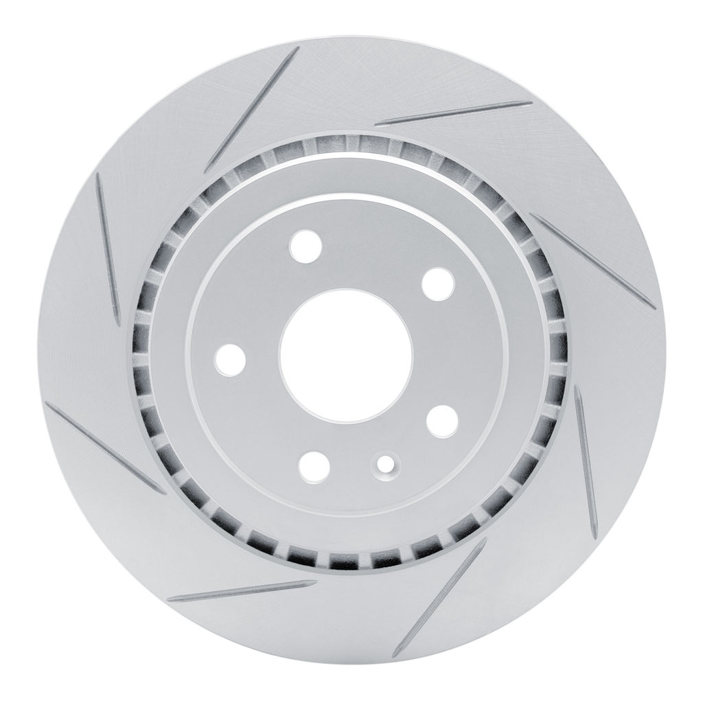 Dynamic Friction 810-47074L - Slotted Coated Carbon Alloy Brake Rotor