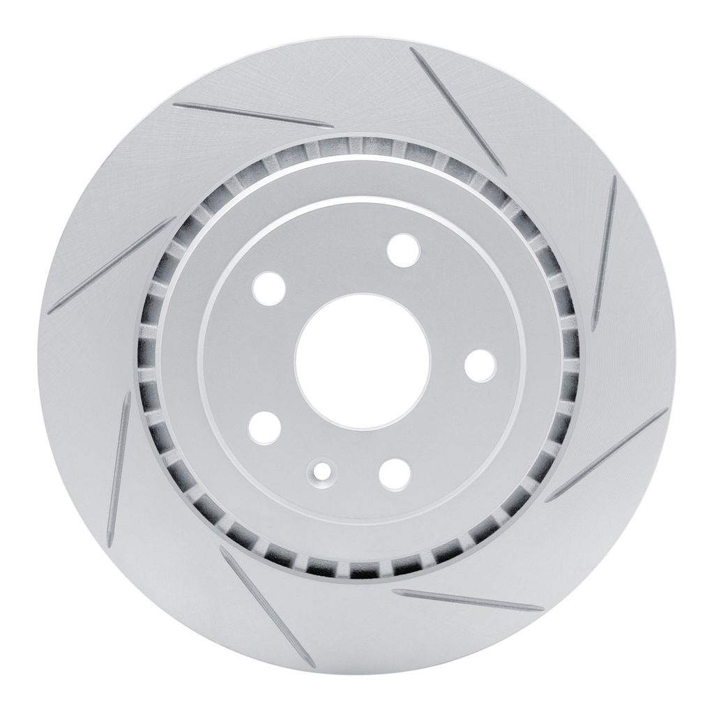 Dynamic Friction 810-47074R - Slotted Coated Carbon Alloy Brake Rotor