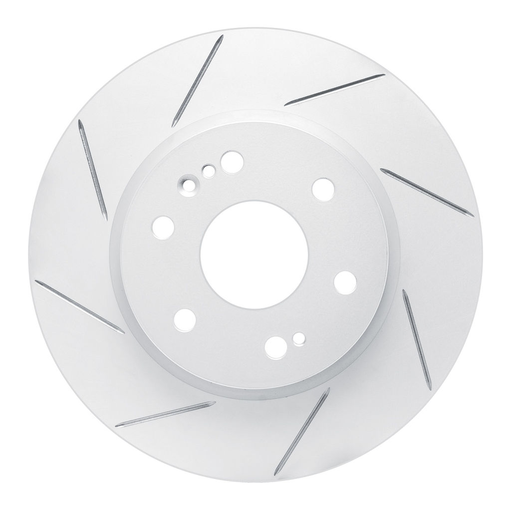 Dynamic Friction 810-47080L - Slotted Coated Carbon Alloy Brake Rotor