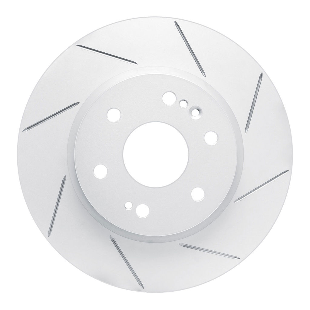 Dynamic Friction 810-47080R - Slotted Coated Carbon Alloy Brake Rotor