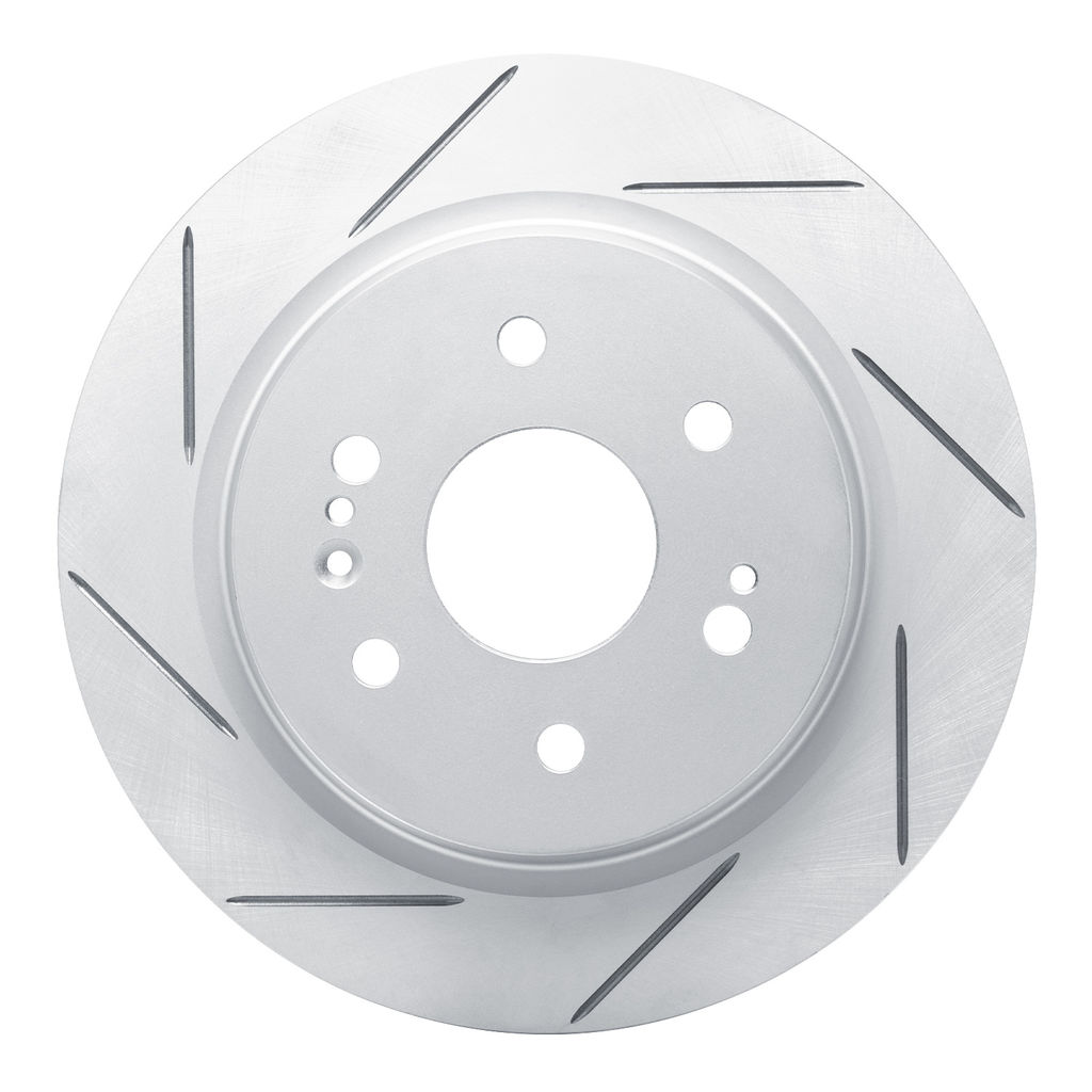 Dynamic Friction 810-47081L - Slotted Coated Carbon Alloy Brake Rotor