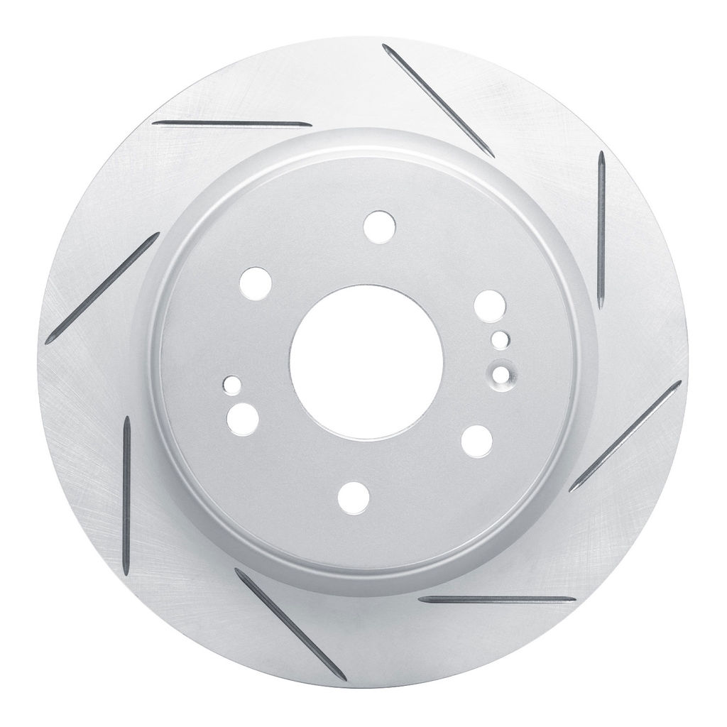 Dynamic Friction 810-47081R - Slotted Coated Carbon Alloy Brake Rotor