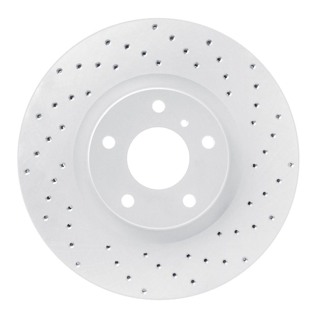 Dynamic Friction 820-67052R - Drilled Coated Carbon Alloy Brake Rotor