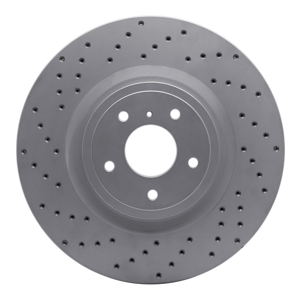 Dynamic Friction 820-68012L - Drilled Coated Carbon Alloy Brake Rotor