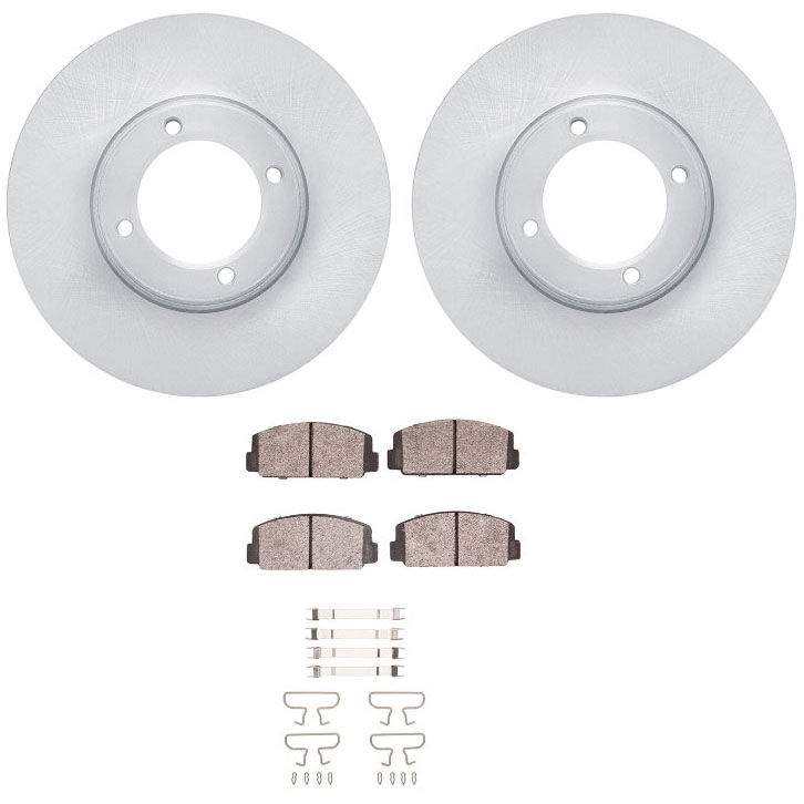 Dynamic Friction 6512-13112 - Brake Kit - Quickstop Rotors and 5000 Brake Pads With Hardware