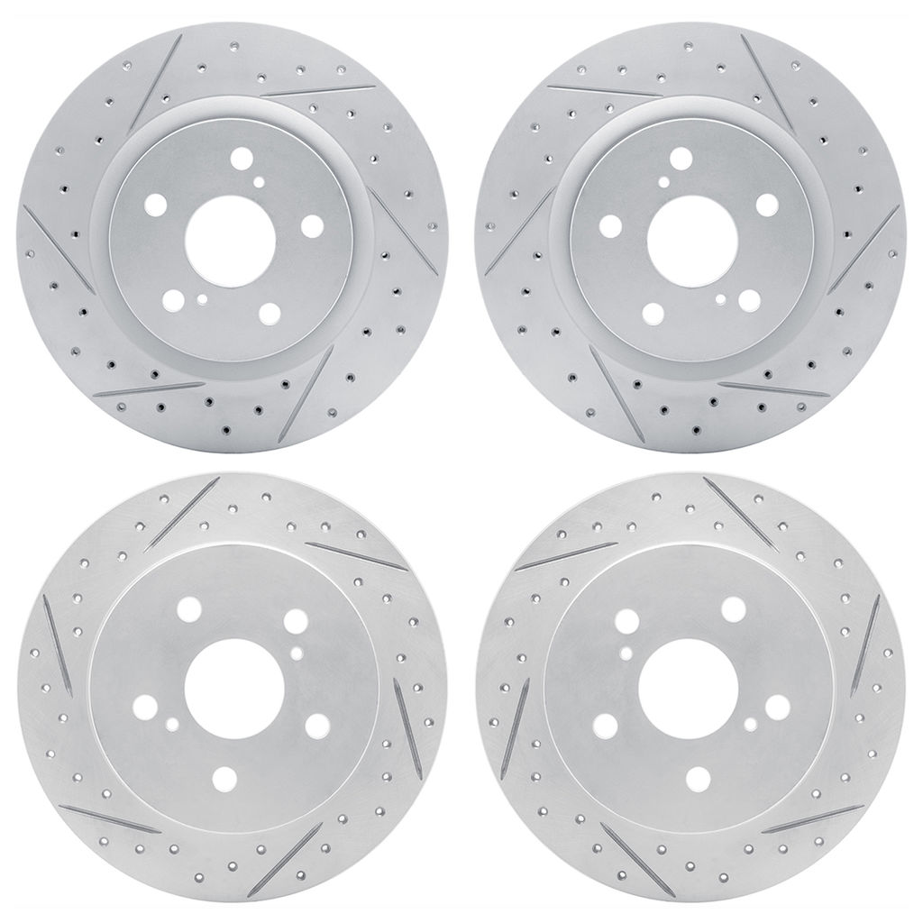 Dynamic Friction 2004-75035 - Geoperformance Rotors-Drilled & Slotted