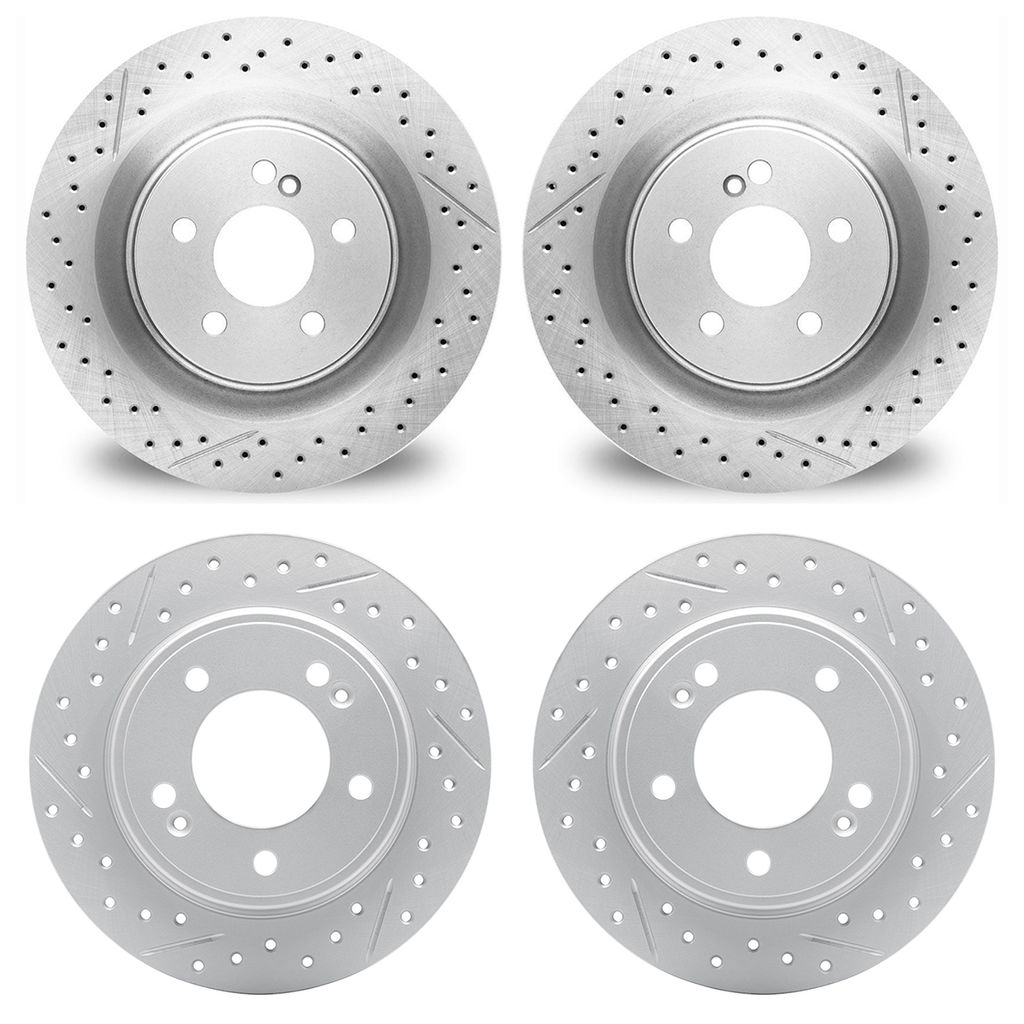 Dynamic Friction 2004-03094 - Geoperformance Rotors-Drilled & Slotted