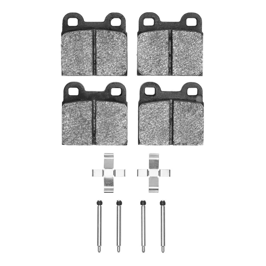 Dynamic Friction 1115-0030-02 - Active Performance Low Metallic Brake Pads With Hardware