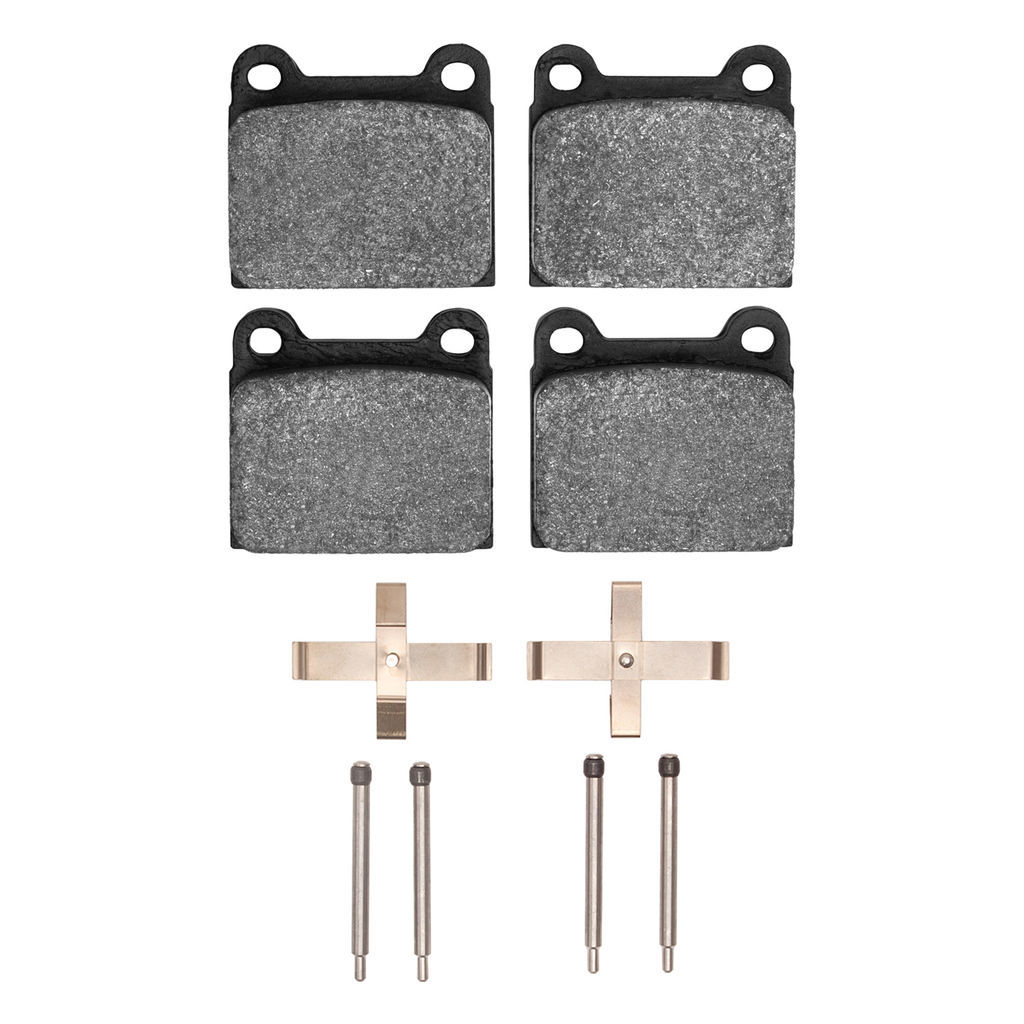 Dynamic Friction 1115-0031-02 - Active Performance Low Metallic Brake Pads With Hardware