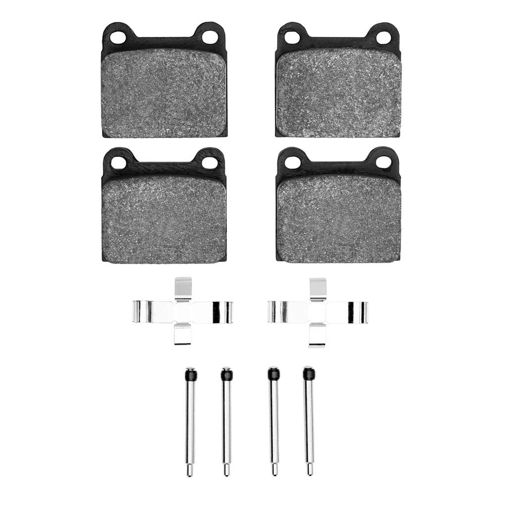 Dynamic Friction 1115-0031-07 - Active Performance Low Metallic Brake Pads With Hardware