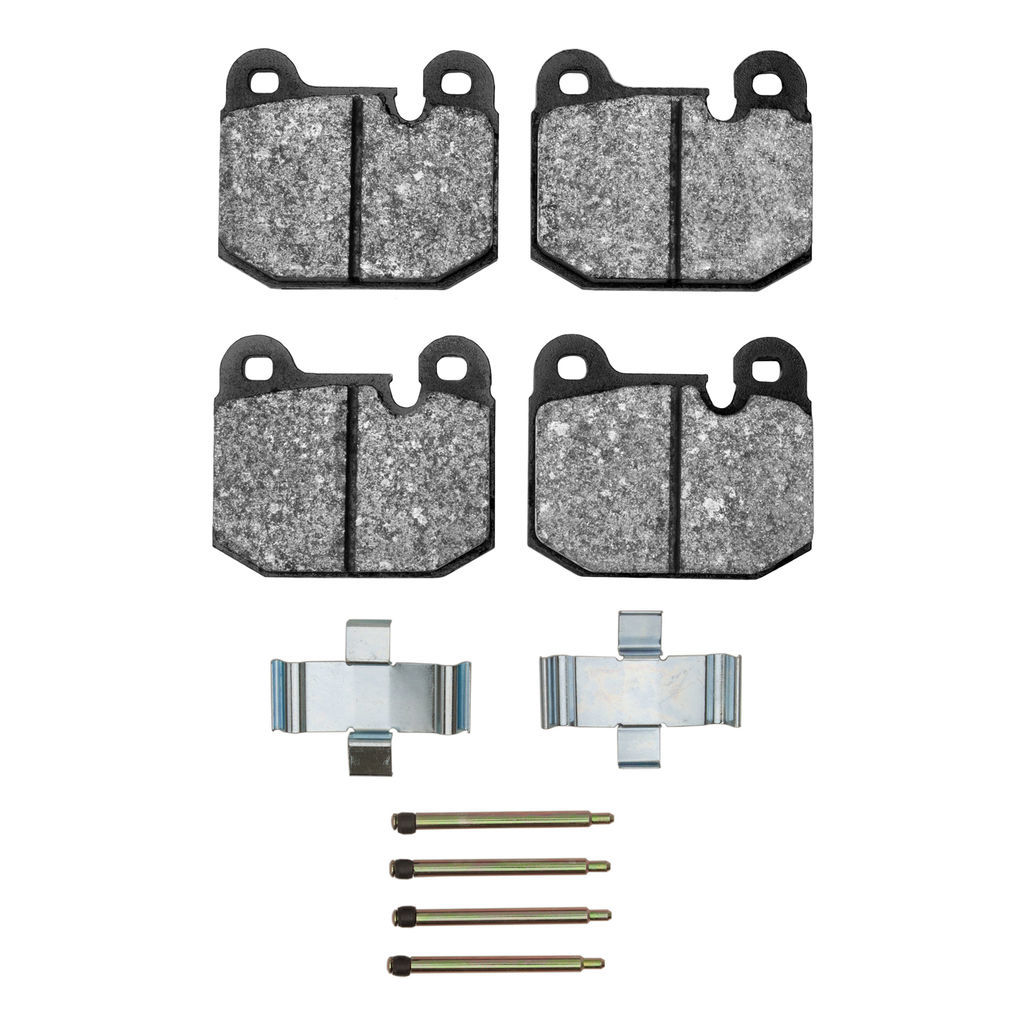 Dynamic Friction 1115-0174-01 - Active Performance Low Metallic Brake Pads With Hardware
