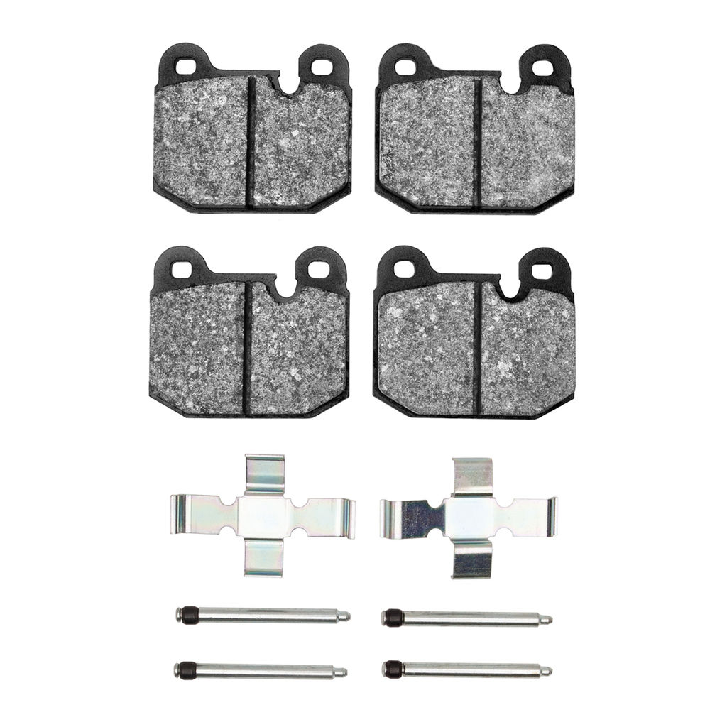 Dynamic Friction 1115-0174-02 - Active Performance Low Metallic Brake Pads With Hardware