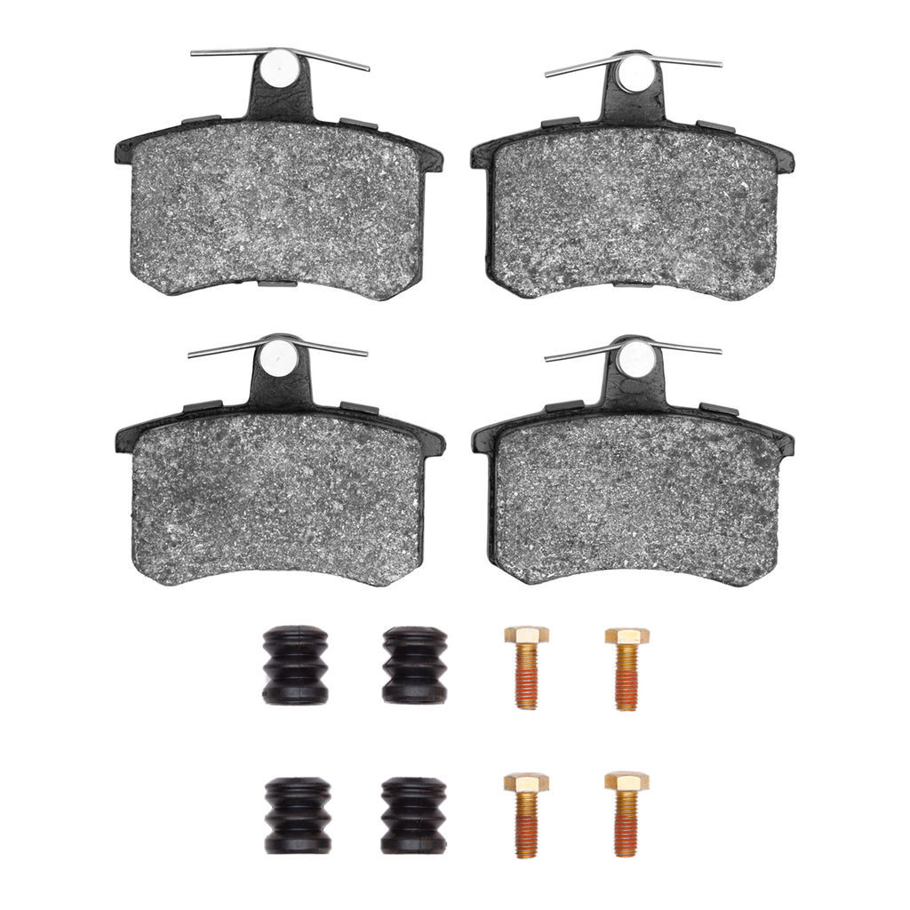 Dynamic Friction 1115-0228-01 - Active Performance Low Metallic Brake Pads With Hardware