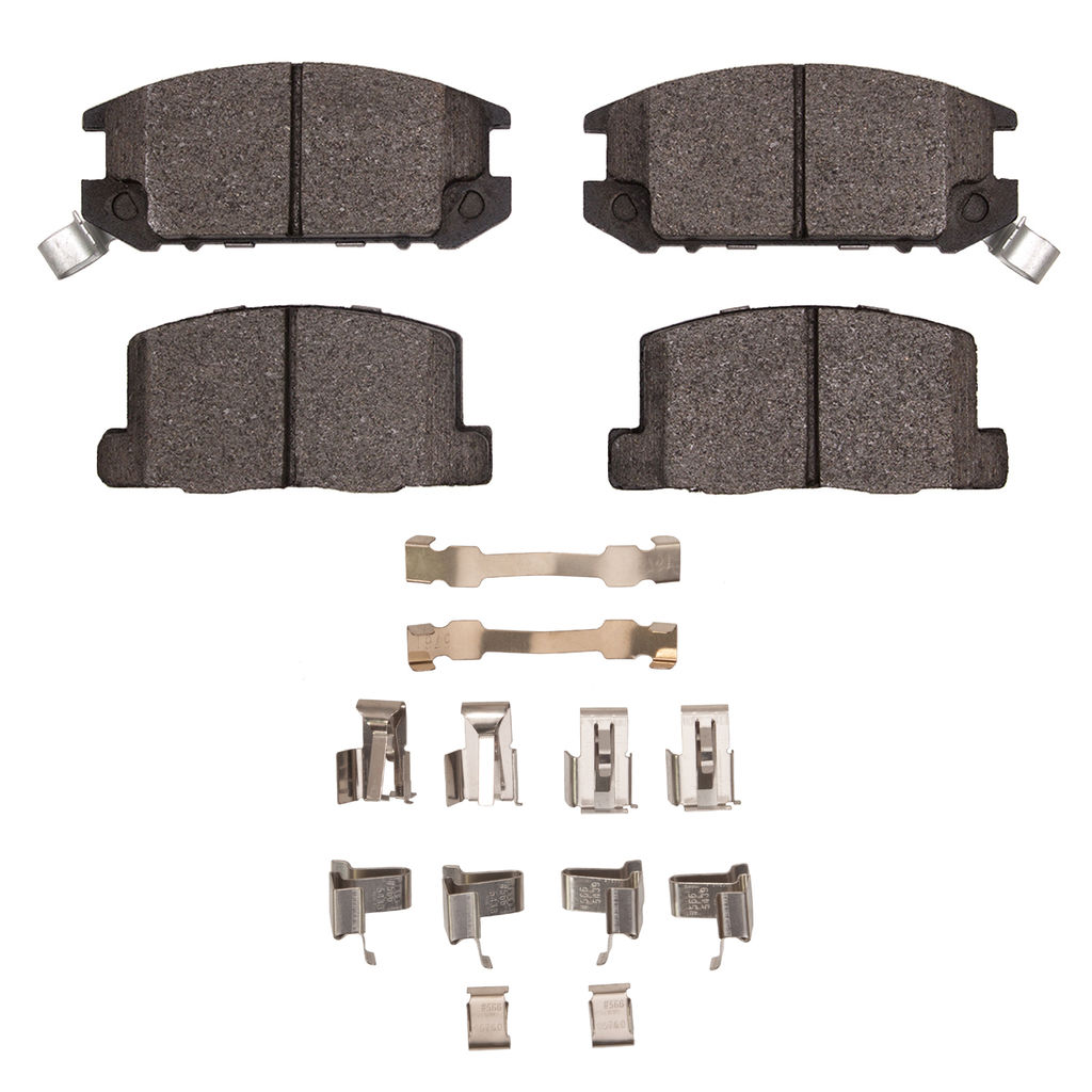 Dynamic Friction 1115-0309-01 - Active Performance Low Metallic Brake Pads With Hardware