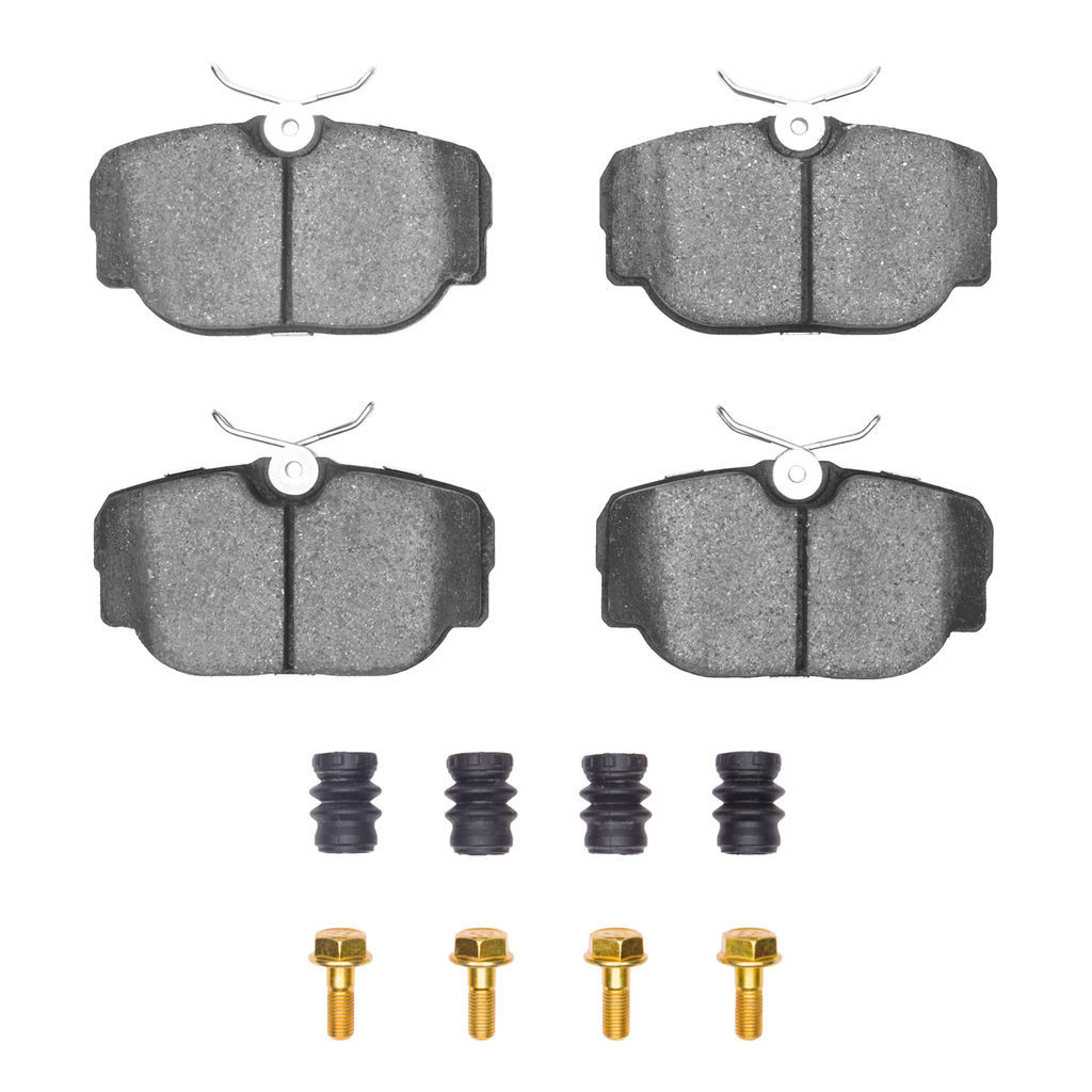 Dynamic Friction 1115-0493-01 - Active Performance Low Metallic Brake Pads With Hardware