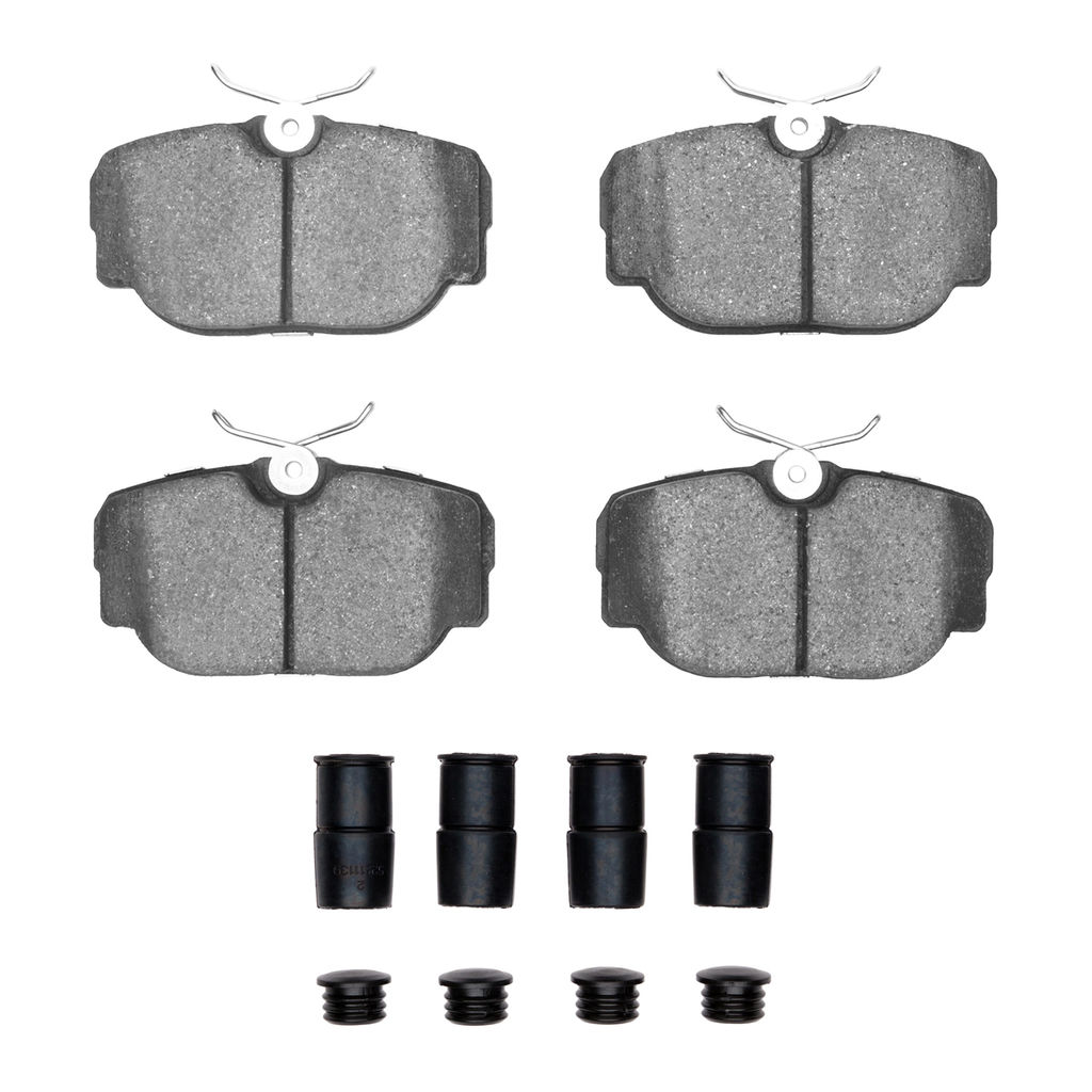 Dynamic Friction 1115-0493-02 - Active Performance Low Metallic Brake Pads With Hardware