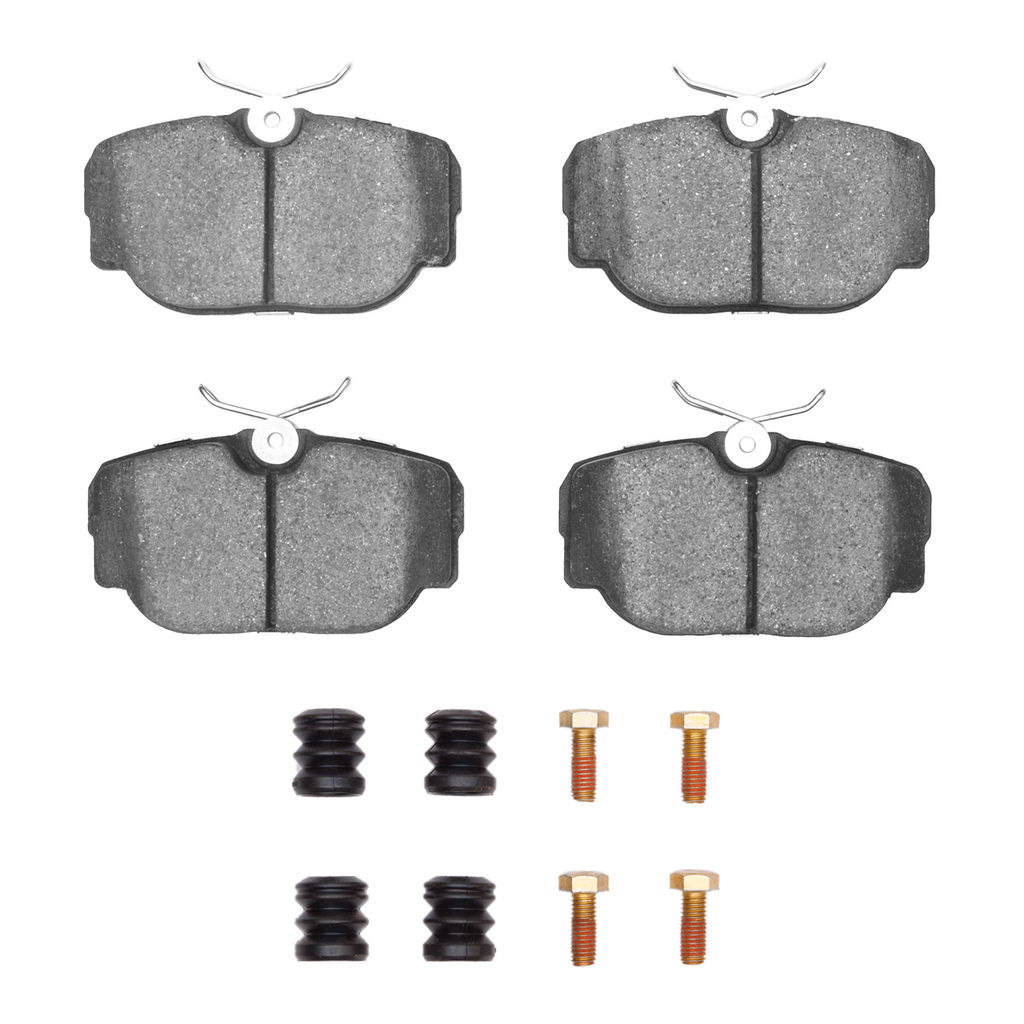 Dynamic Friction 1115-0493-03 - Active Performance Low Metallic Brake Pads With Hardware