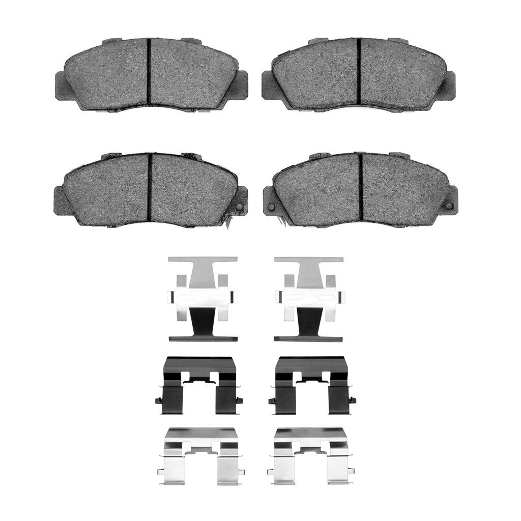 Dynamic Friction 1115-0503-01 - Active Performance Low Metallic Brake Pads With Hardware