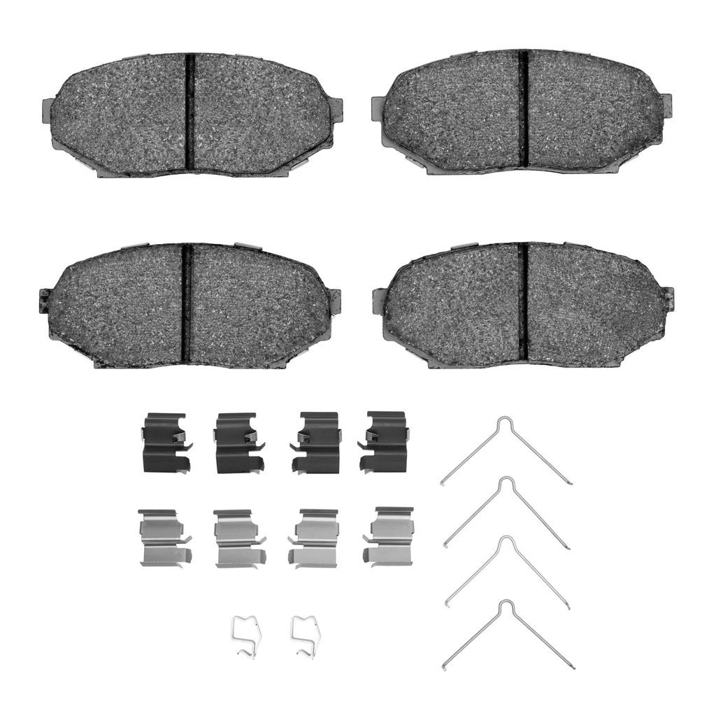Dynamic Friction 1115-0525-01 - Active Performance Low Metallic Brake Pads With Hardware