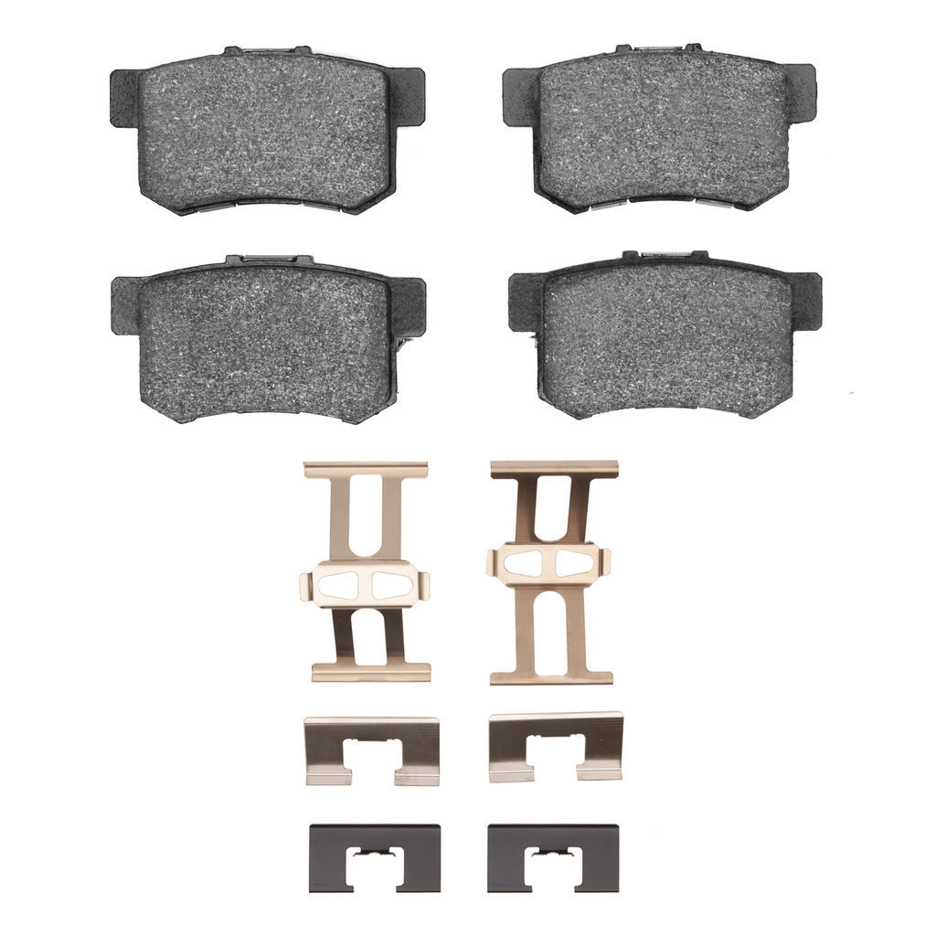 Dynamic Friction 1115-0537-03 - Active Performance Low Metallic Brake Pads With Hardware
