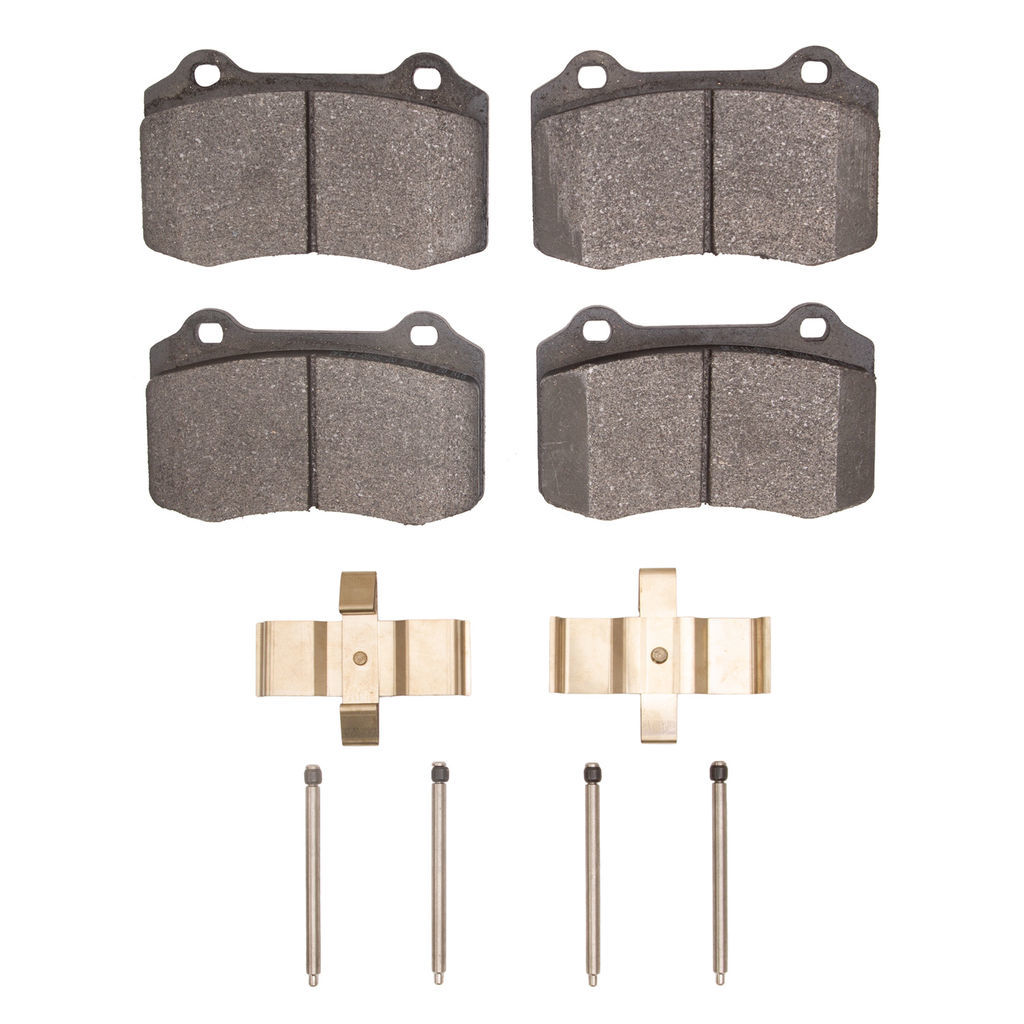 Dynamic Friction 1115-0592-01 - Active Performance Low Metallic Brake Pads With Hardware