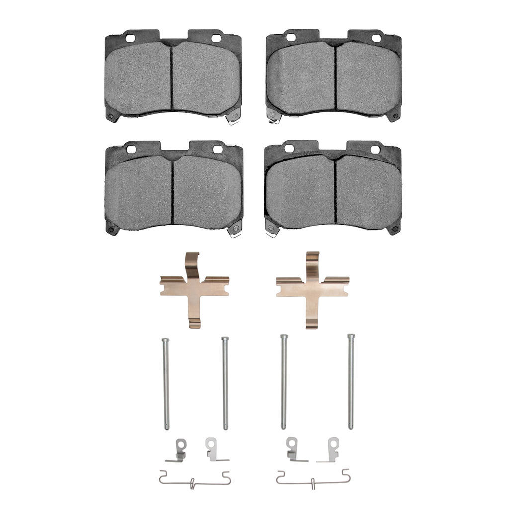 Dynamic Friction 1115-0629-01 - Active Performance Low Metallic Brake Pads With Hardware