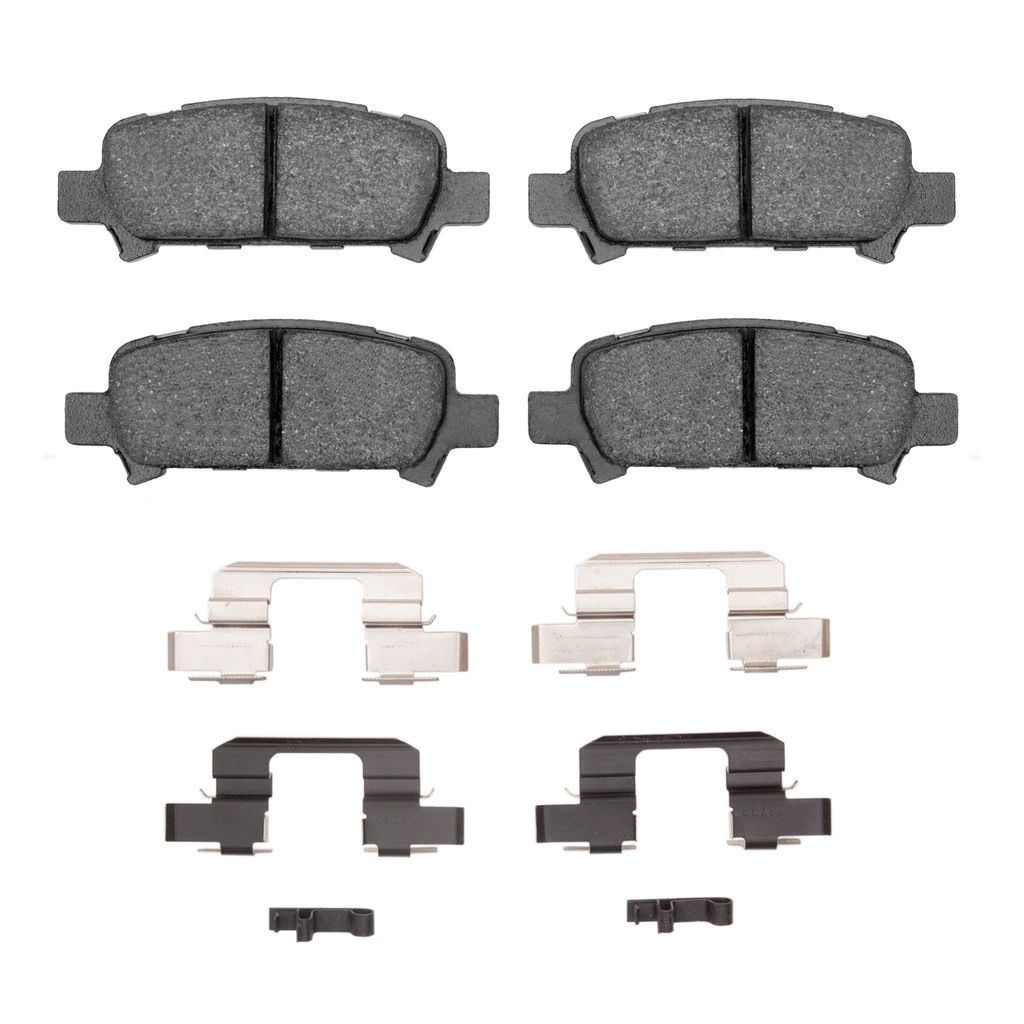 Dynamic Friction 1115-0770-03 - Active Performance Low Metallic Brake Pads With Hardware