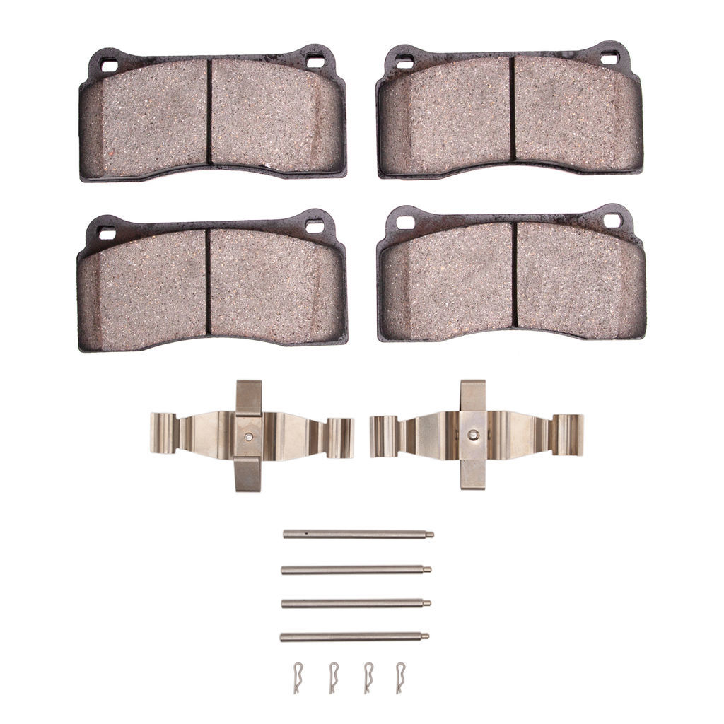 Dynamic Friction 1115-0810-01 - Active Performance Low Metallic Brake Pads With Hardware