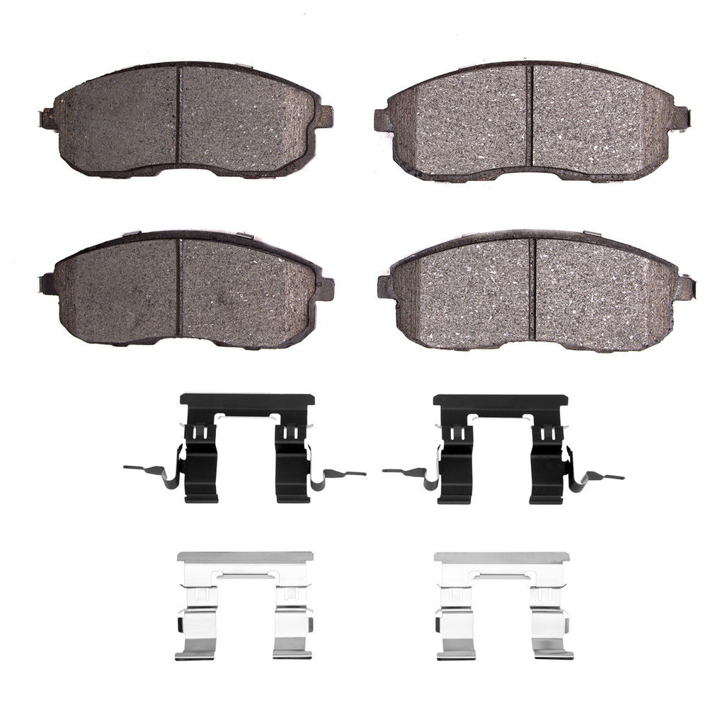 Dynamic Friction 1115-0815-11 - Active Performance Low Metallic Brake Pads With Hardware