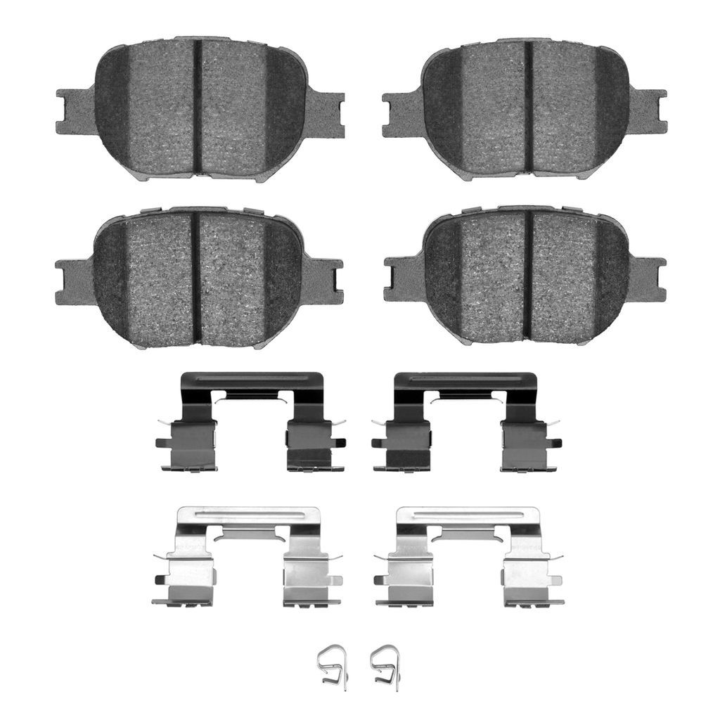 Dynamic Friction 1115-0817-01 - Active Performance Low Metallic Brake Pads With Hardware