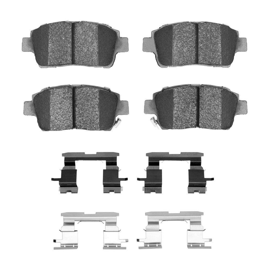 Dynamic Friction 1115-0822-01 - Active Performance Low Metallic Brake Pads With Hardware