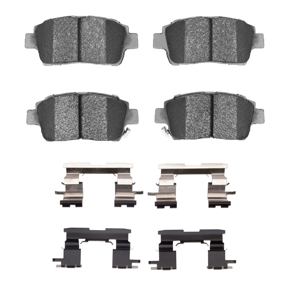 Dynamic Friction 1115-0822-02 - Active Performance Low Metallic Brake Pads With Hardware