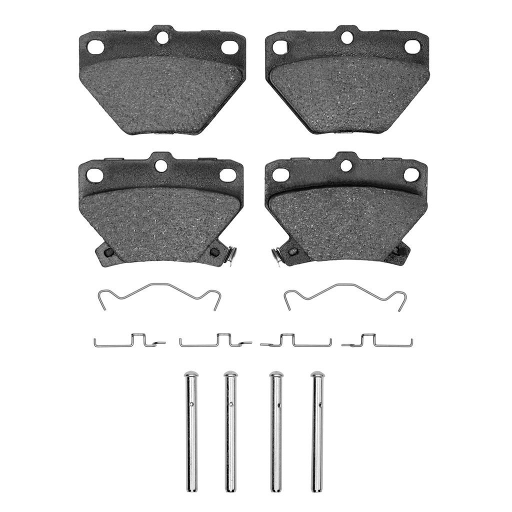 Dynamic Friction 1115-0823-01 - Active Performance Low Metallic Brake Pads With Hardware