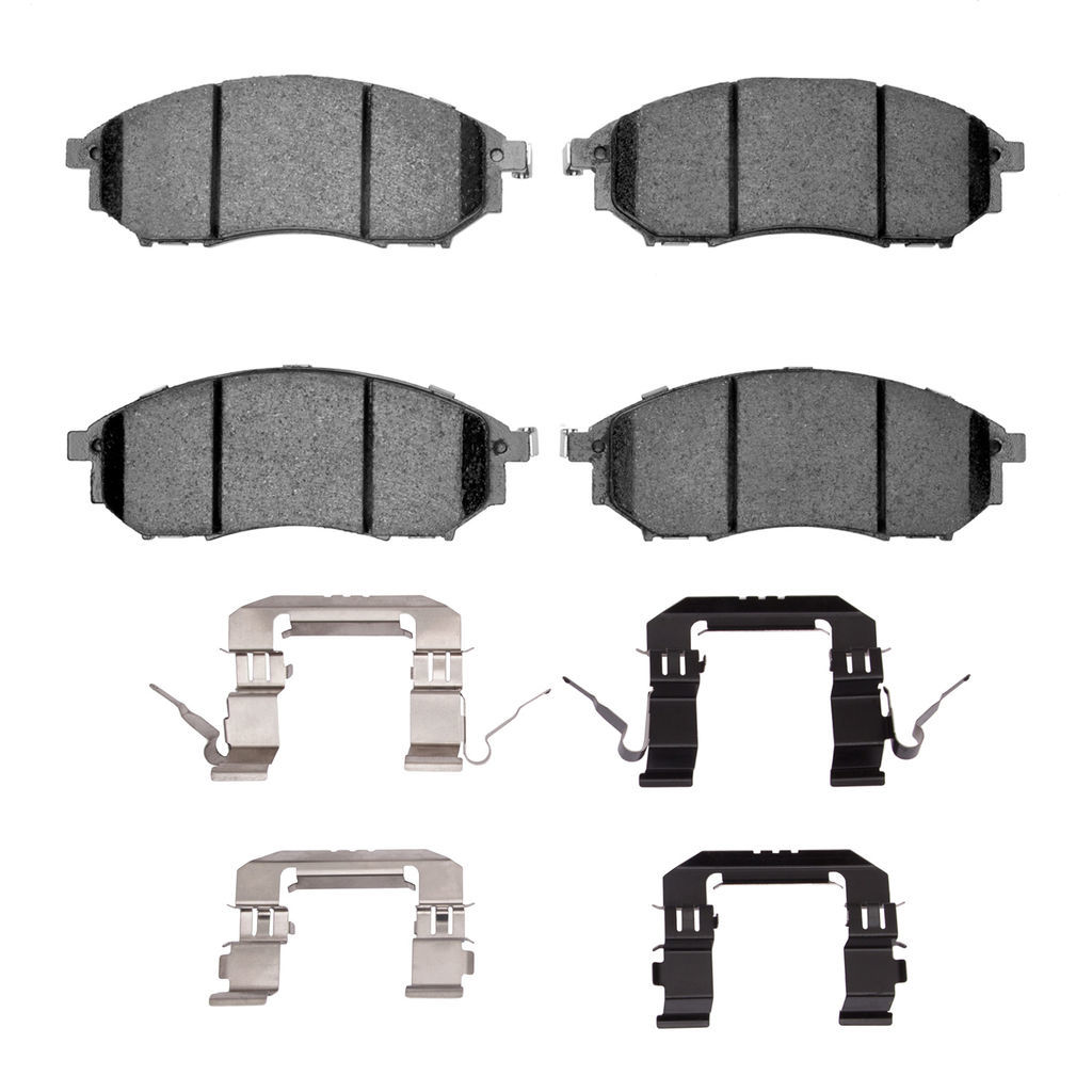 Dynamic Friction 1115-0888-02 - Active Performance Low Metallic Brake Pads With Hardware
