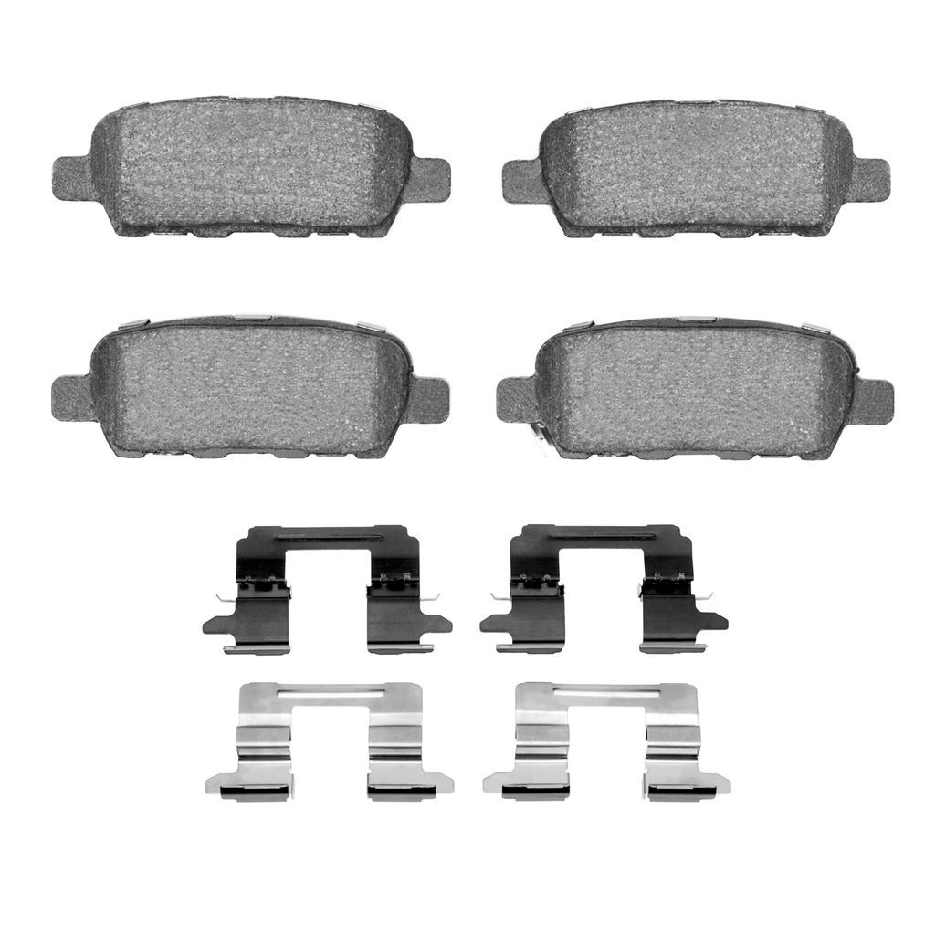 Dynamic Friction 1115-0905-03 - Active Performance Low Metallic Brake Pads With Hardware