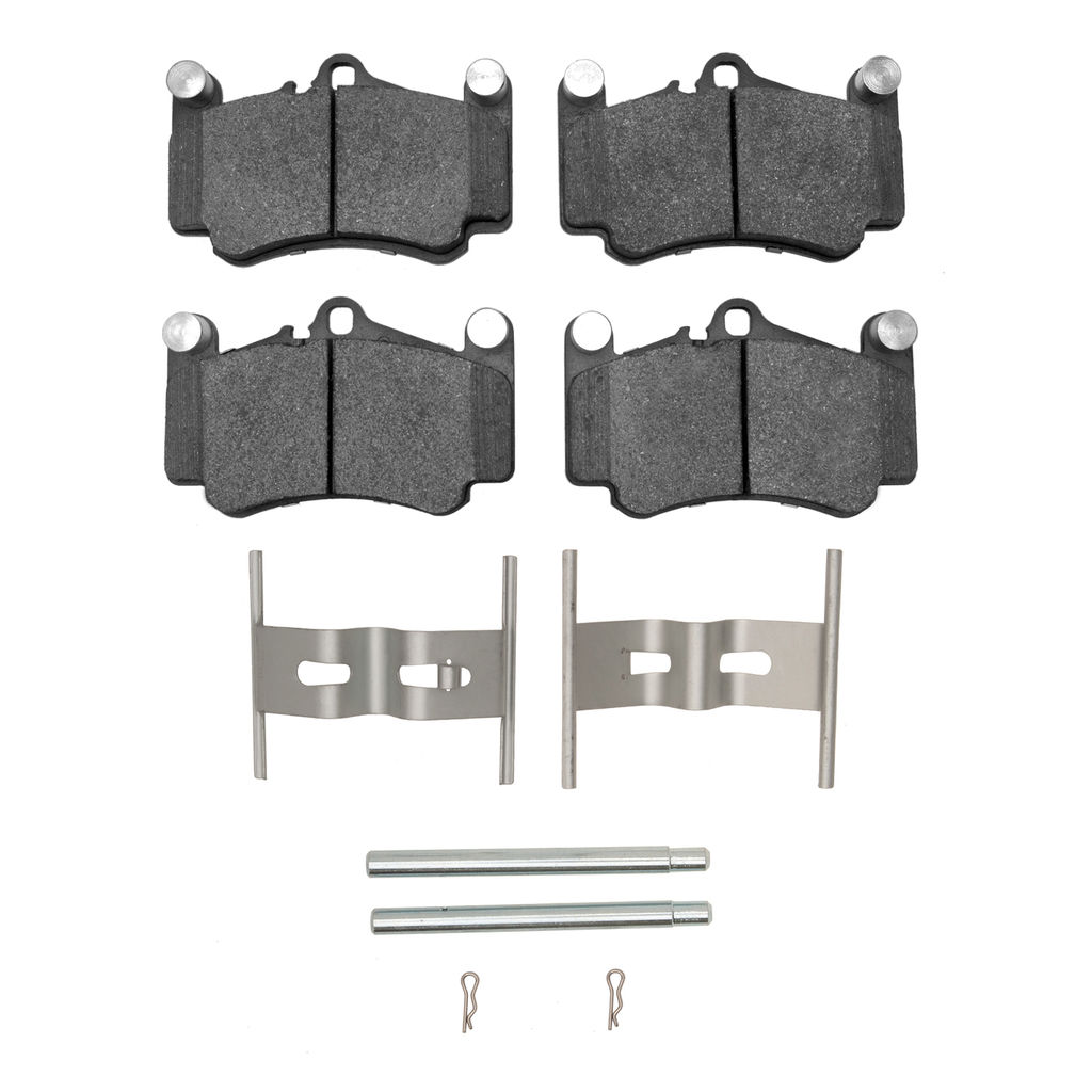 Dynamic Friction 1115-0916-01 - Active Performance Low Metallic Brake Pads With Hardware
